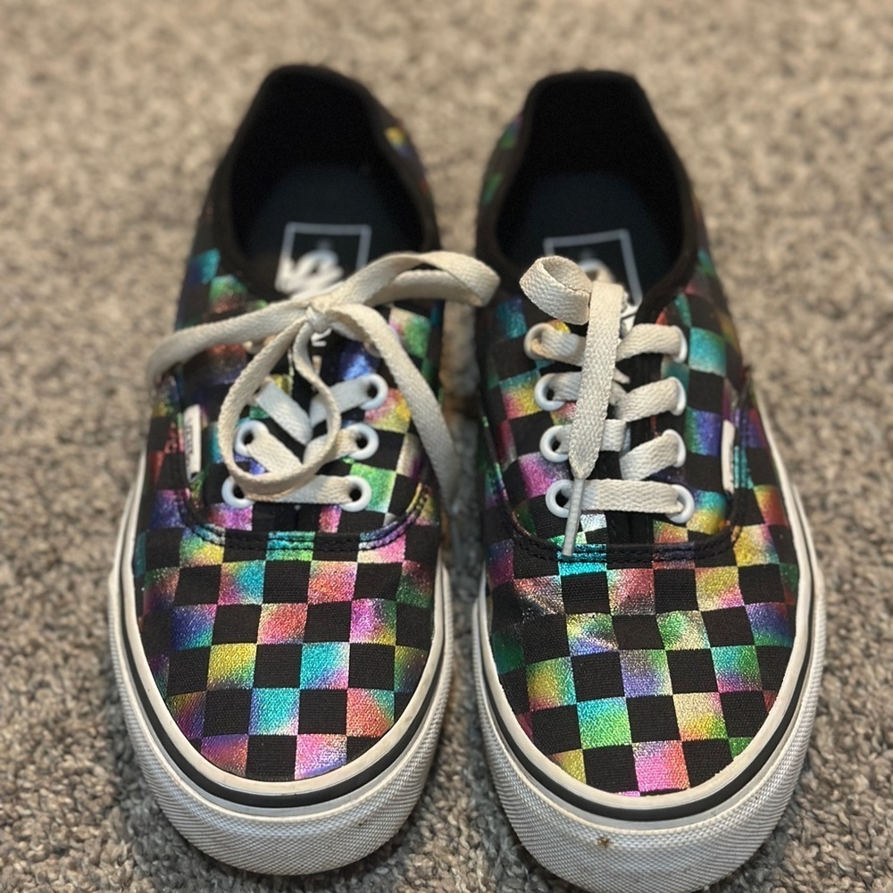 Colorful Checkered Van Shoes